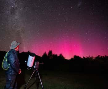 Akaroa: Sterrenkijktour met 2 telescopen en souvenirfoto's