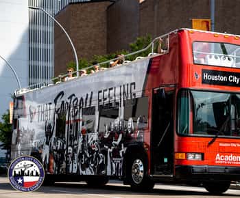 Houston: Geführte Stadtführung in einem Doppeldeckerbus mit offenem Verdeck