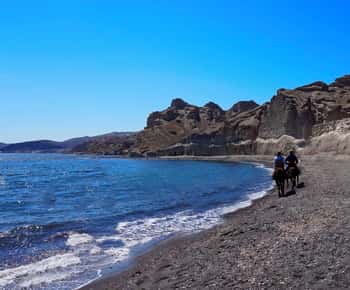 Santorini: Passeio a cavalo na praia
