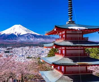 Desde Tokio: Zona de la montaña Fuji - FujiQ - Lago Kawaguchiko - Pagoda Chureito