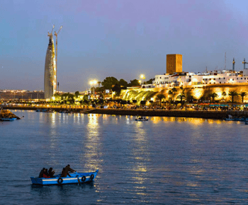 Rabat: Tour notturno con cena tradizionale marocchina