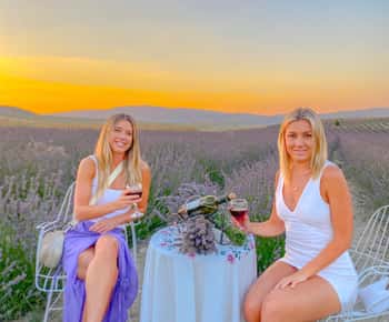 Capadócia: Passeio ao pôr do sol no jardim de lavanda com vinho