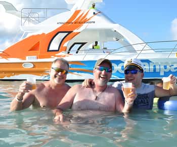 Party Boat Catamaran Excursion with snorkeling, BBQ & music