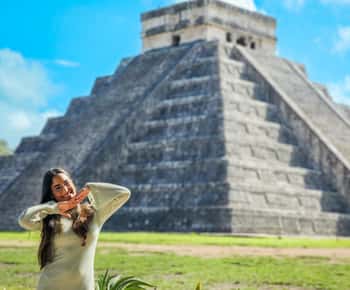 Aventure en train Maya depuis Mérida : Chichén Itzá, cénote et Izamal