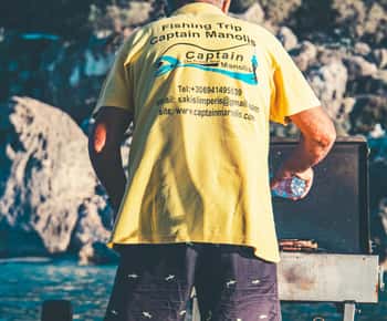 Rhodes: Captain Manolis Fishing Trip with BBQ and Swimming