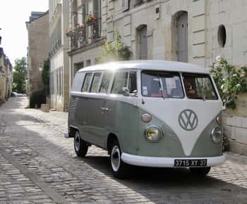 Chinon Vintage Tour: Tour the town in a Combi VW