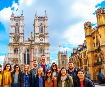 Westminster Abbey west front in London