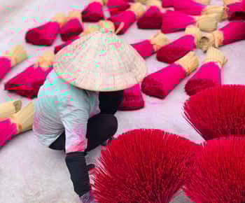 Il percorso artigianale di Hanoi Tour dell'incenso, della fabbricazione dei cappelli e dell'arte della lacca