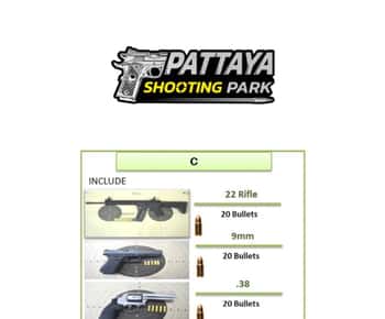 Pattaya: Experiência no parque de tiro para 3 pessoas