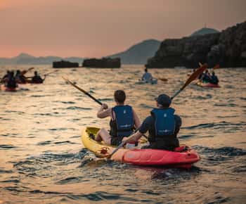 Dubrownik: Spływ kajakowy o zachodzie słońca i nurkowanie z rurką