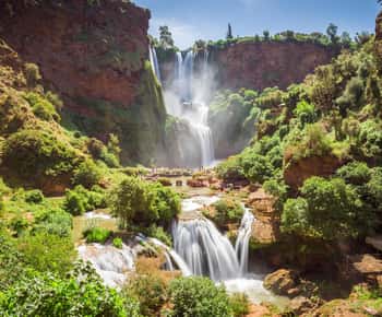 Dagstur til Ouzoud-vandfaldene og bådtur fra Marrakech
