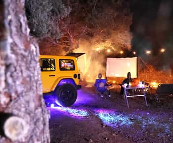Straszna noc filmowa na pustyni