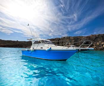 Favignana: tour compartido en barco con almuerzo a bordo.