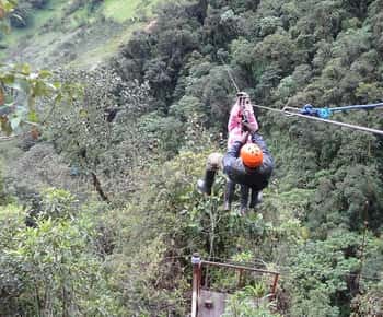 Baños: Canopy Ziplining in Puntzan Adventure Park