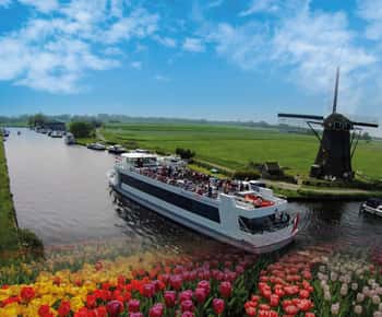 Amsterdam: Tour ai Giardini di Keukenhof con crociera sui mulini a vento