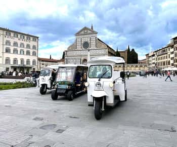 Florence: Eco Golf Car & Tuk Tuk City Tour (save the planet)