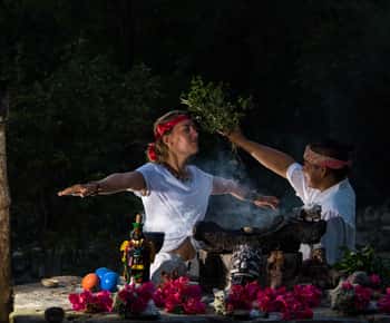 Tulum: Maya-ceremonie 's avonds, zwemmen in een cenote en Mexicaans diner