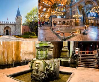 Basilica Cistern &Topkapi Palace &Hagia Sophia Combo Tickets