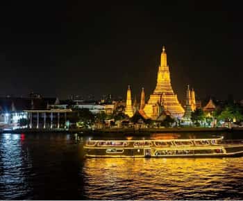 Bangkok Meridian Middagscruise, hotell og privat transport