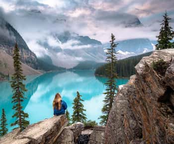 Lake Louise, Moraine Lake, Johnston Canyon (2h) & Bow Falls