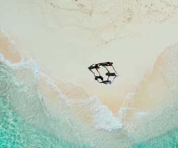 Siargao Tri-Island med drönare och sjöjungfrusvans