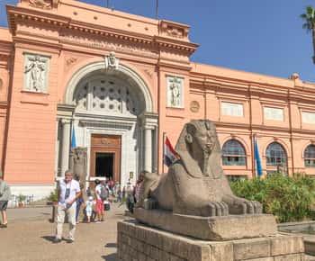 Pyramiderna i Giza, Egyptiska museet från Alexandria hamn