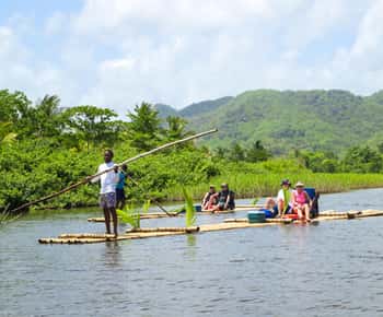 St. Lucia: Private Bamboo Rafting on the Roseau River