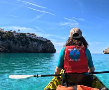 Cala en Porter: Menorca Höhlen Kajaktour & GoPro Fotos