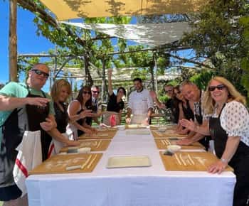 Positano: lekcja gotowania i degustacja vista li Galli