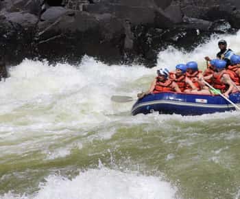 Zambezi Whitewater Rafting &White Rhino Walking Safari Combo