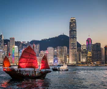 Hong Kong: Dukling, passeio de barco antigo em Victoria Harbour