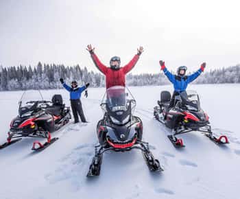 Luleå : Snowmobile - Forest and Ice Nature Tour 2h