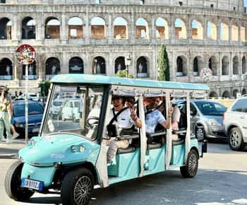 Roma: Tour in golf cart con degustazione di gelati artigianali