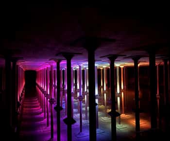 Houston: Cistern Illuminated - Winter Light Installation