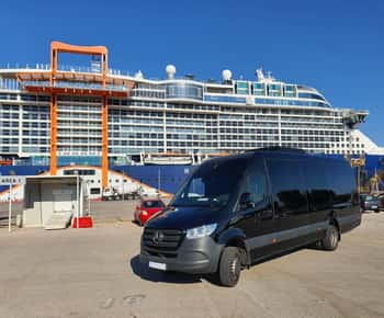 Ekonomitransfer: Pireus hamn till hotell i Aten