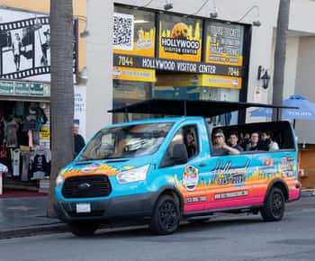 Los Angeles: Prominente Häuser und Hollywood Open-Air Bustour