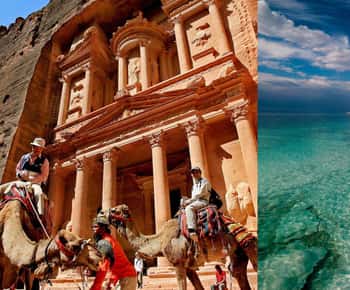 Från Amman: Petra och Döda havet privat dagstur
