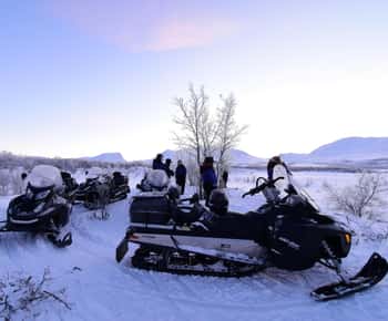 Abisko: Snowmobile Sightseeing Tour
