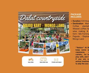 Dalat: Mario kart - Mongo Land - Excursión por el campo