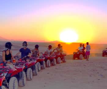 Hurghada: Quadtour door de woestijn en de Rode Zee