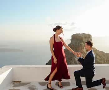 Santorini Evlenme Teklifi Fotoğrafçısı