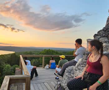 From Flores: Yaxha at Sunset Guided Tour