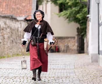 Goslar: On the road with the night watchman's wife