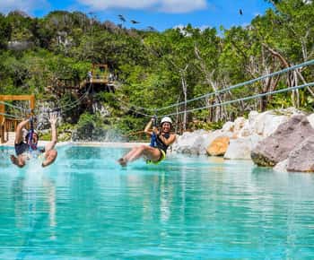 Punta Cana: Cana Cana: Scape Park belépő a Cenote, Zip Lines, & barlangok számára