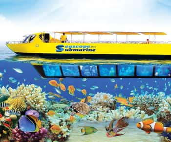 Sharm El-Sheikh: Seascope Submarine boat cruise with pickup