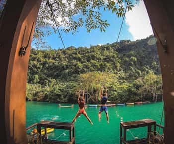 Phong Nha/Dong Hoi: Zipline Dark Cave & Phong Nha Cave Trip