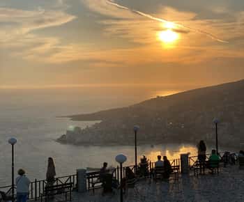 De Ksamil e Sarande: Olho Azul e Castelo de Lekursi PÔR DO SOL