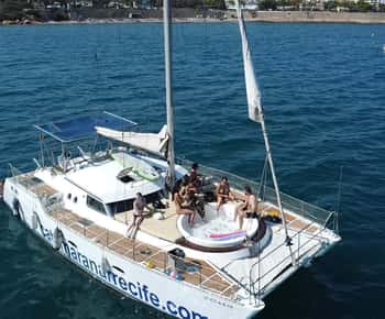 Torrevieja: Catamaran ride and sunset with swimming.