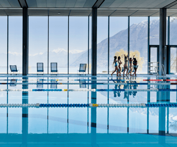 Lido Locarno: Dagsbillett til bassenget med valgfri vannsklie