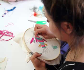 Mérida : Atelier de broderie mexicaine avec matériel